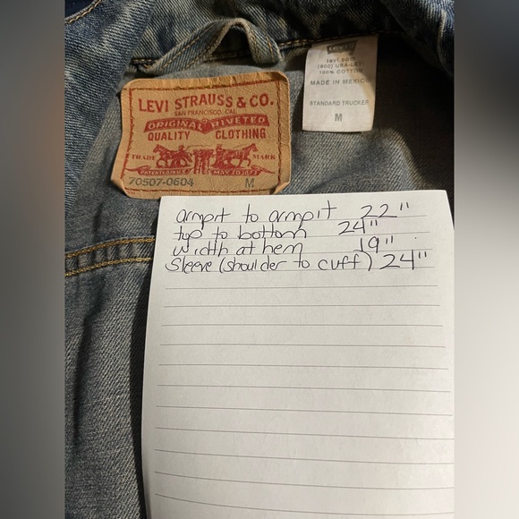 Levi’s Strauss & Co. Authentic Vintage(2000) Standard Trucker Denim Jacket M - Picture 4 of 11